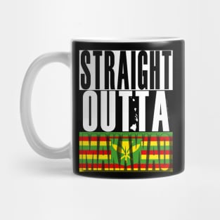 Straight Outta Makawao Maui Hawai'i Kanaka Maoli Flag by Hawaii Nei All Day Mug